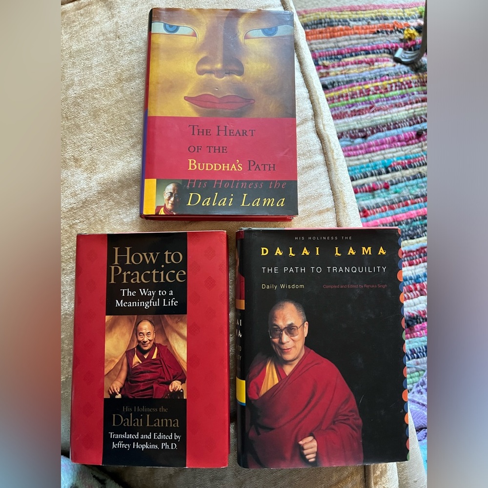 BUDDHISM BOOKS (LOT OF 3) BY HIS HOLINESS THE DALAI LAMA
